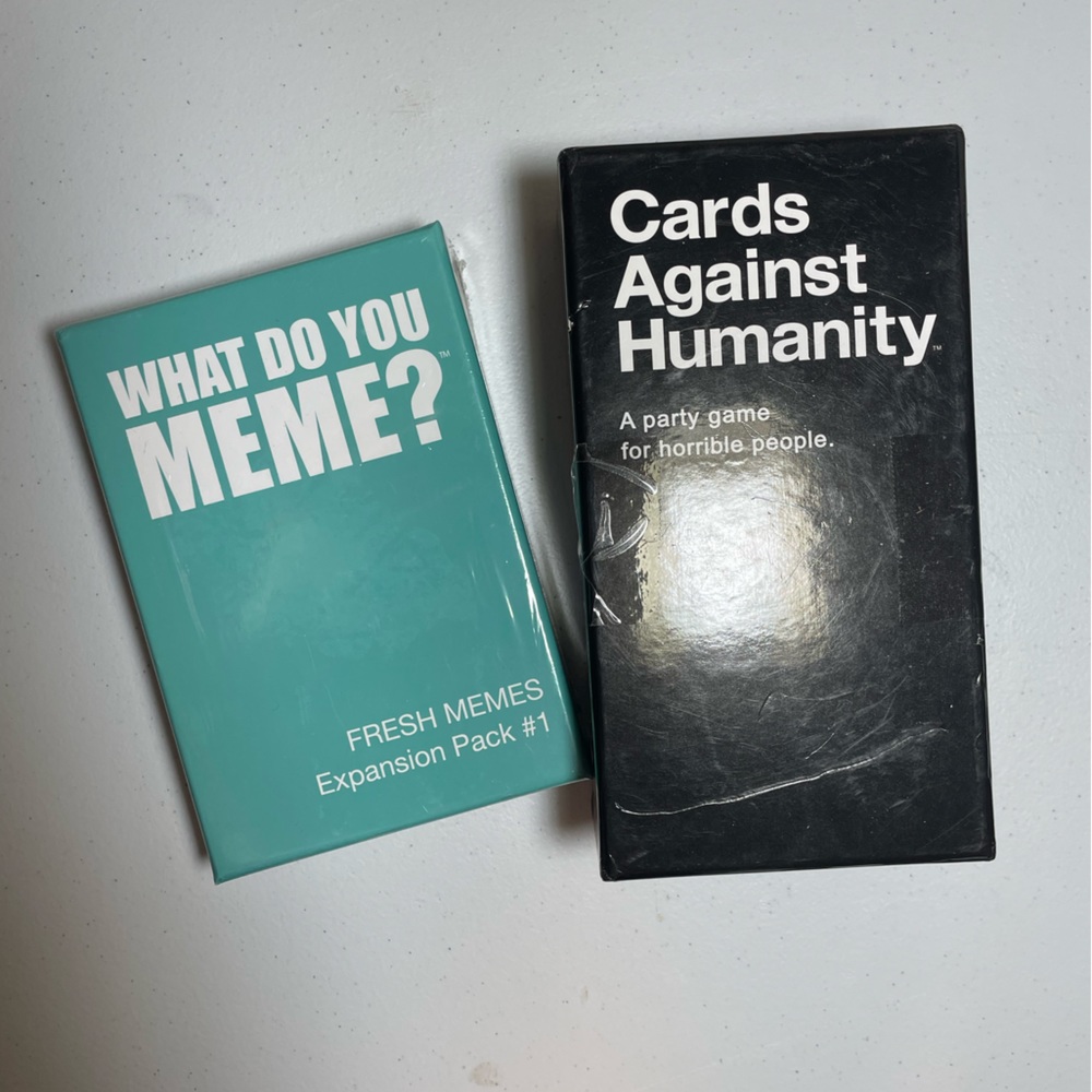 Cards against humanity and what do you meme expansion 1 game pack